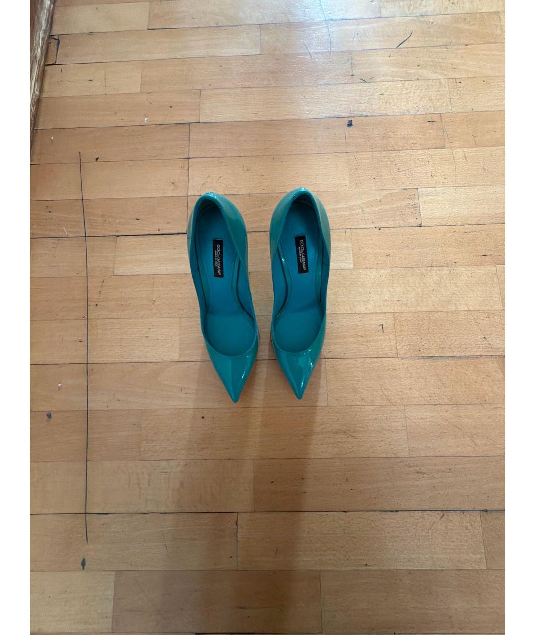 DOLCE&GABBANA Бирюзовые туфли, фото 2