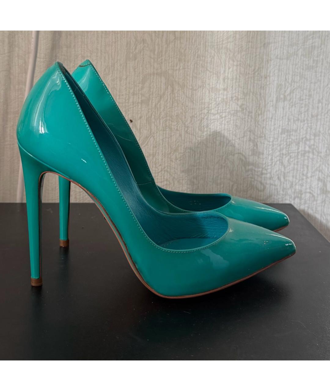 DOLCE&GABBANA Бирюзовые туфли, фото 7