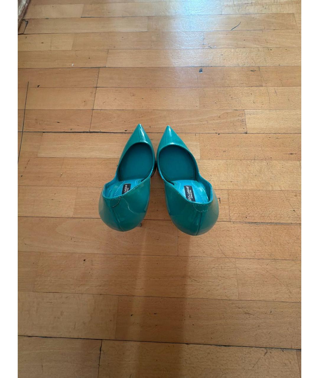 DOLCE&GABBANA Бирюзовые туфли, фото 3
