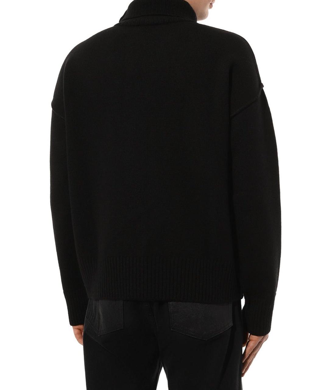 Ami Paris Черный шерстяной джемпер / свитер, фото 2