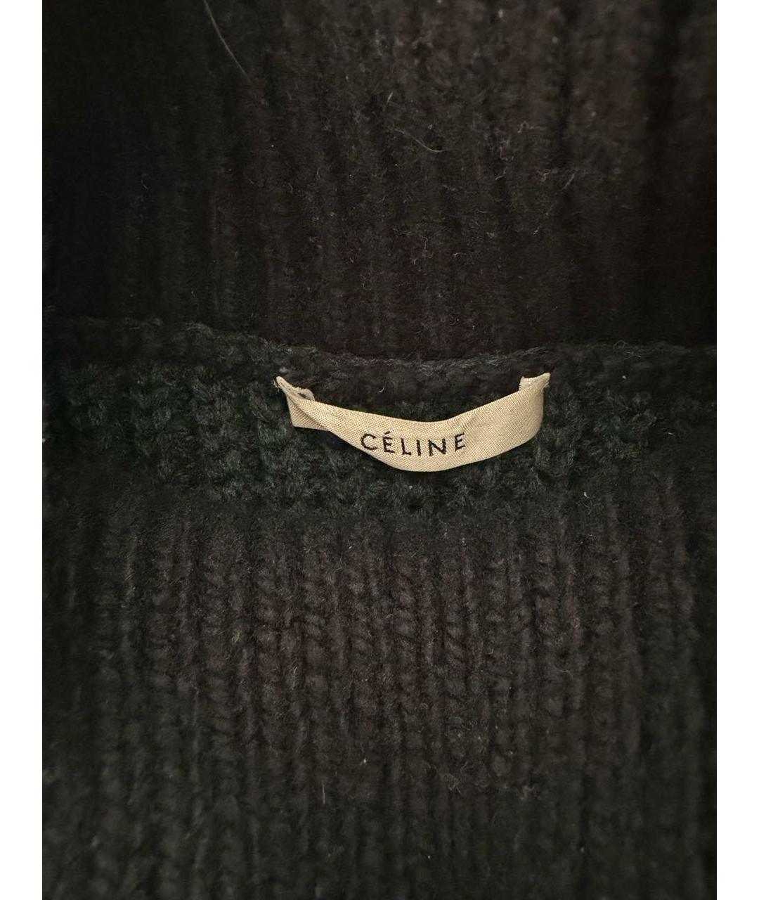 CELINE Зеленая шерстяная водолазка, фото 3