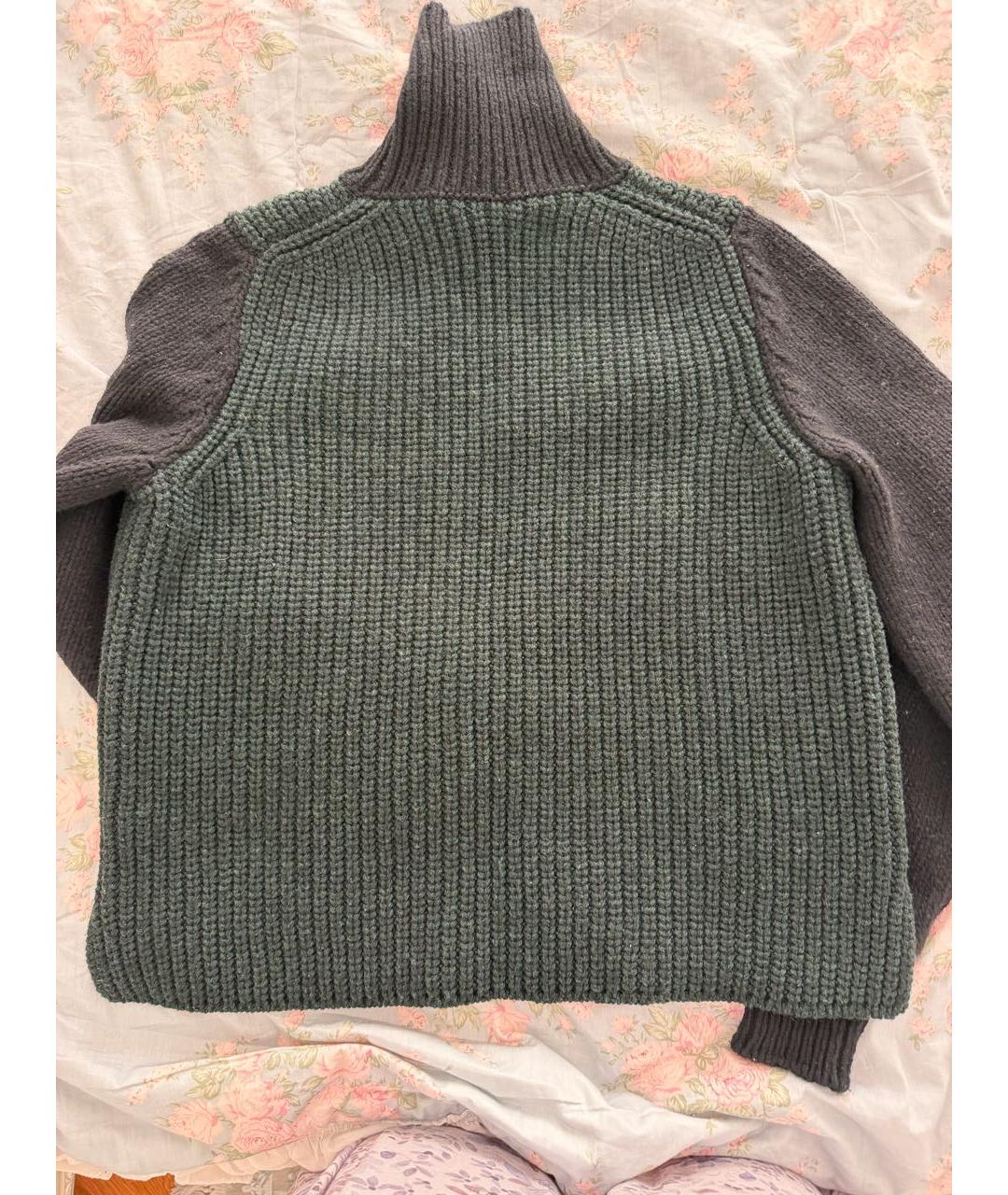 CELINE Зеленая шерстяная водолазка, фото 2