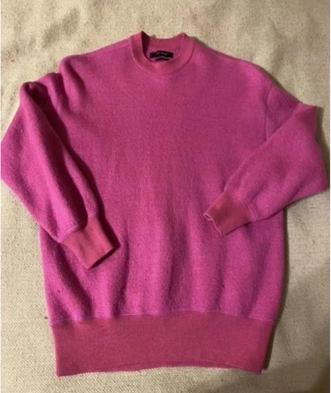 ISABEL MARANT Розовый шерстяной джемпер / свитер, фото 5