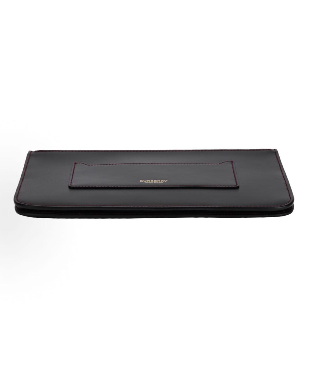 BURBERRY Черная кожаная сумка через плечо, фото 4