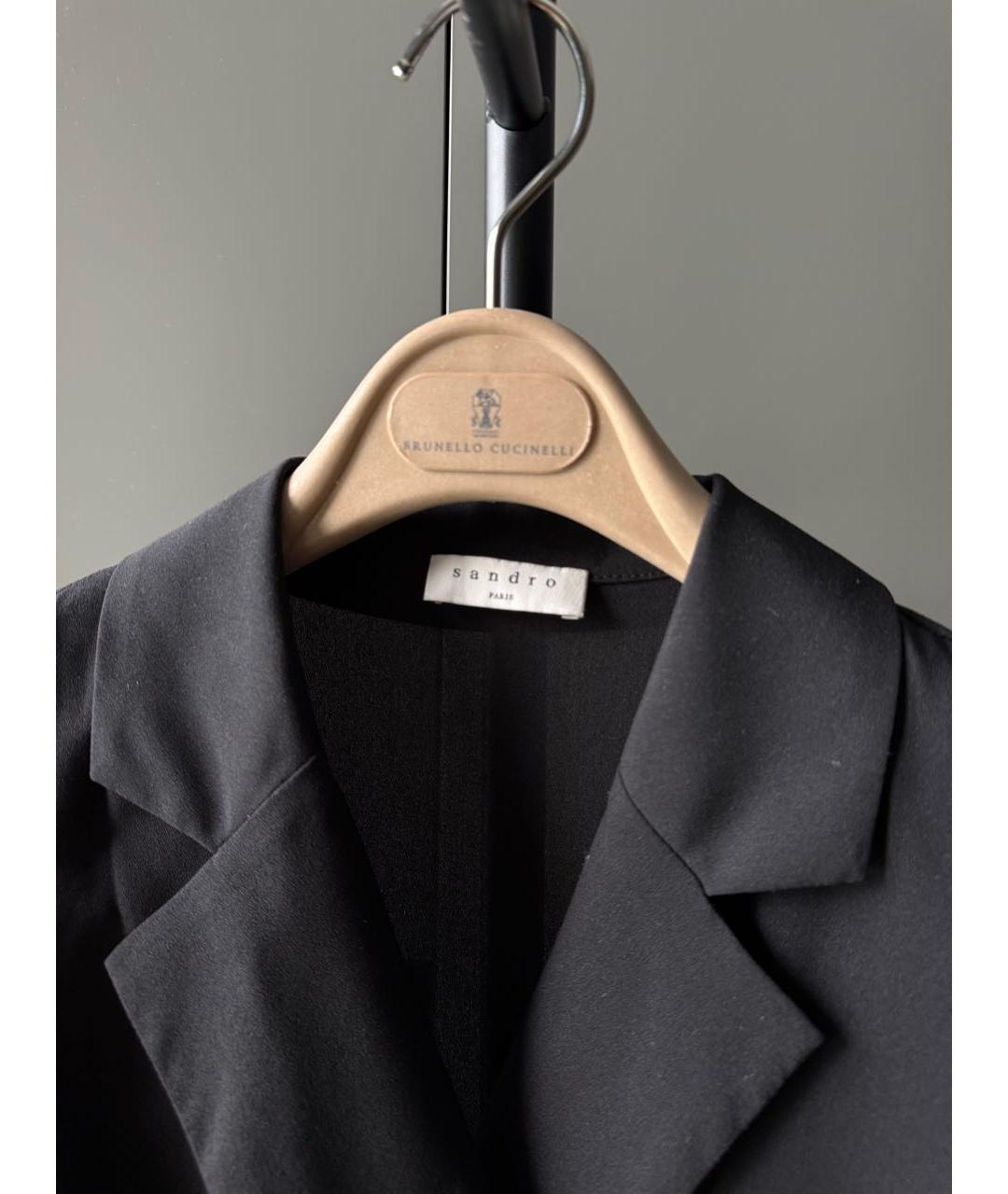 SANDRO Черное повседневное платье, фото 3