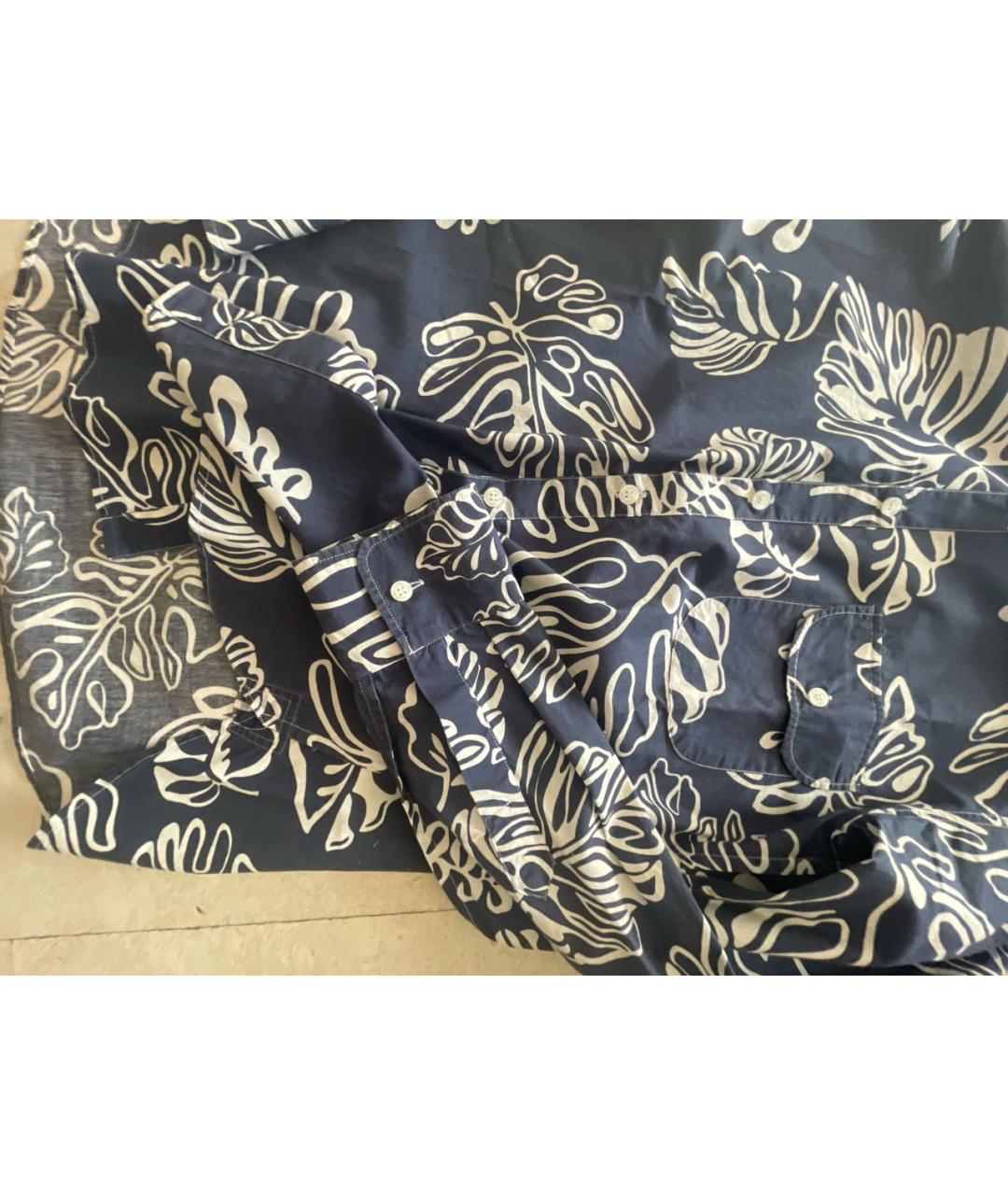 DOLCE&GABBANA Синяя хлопковая кэжуал рубашка, фото 7