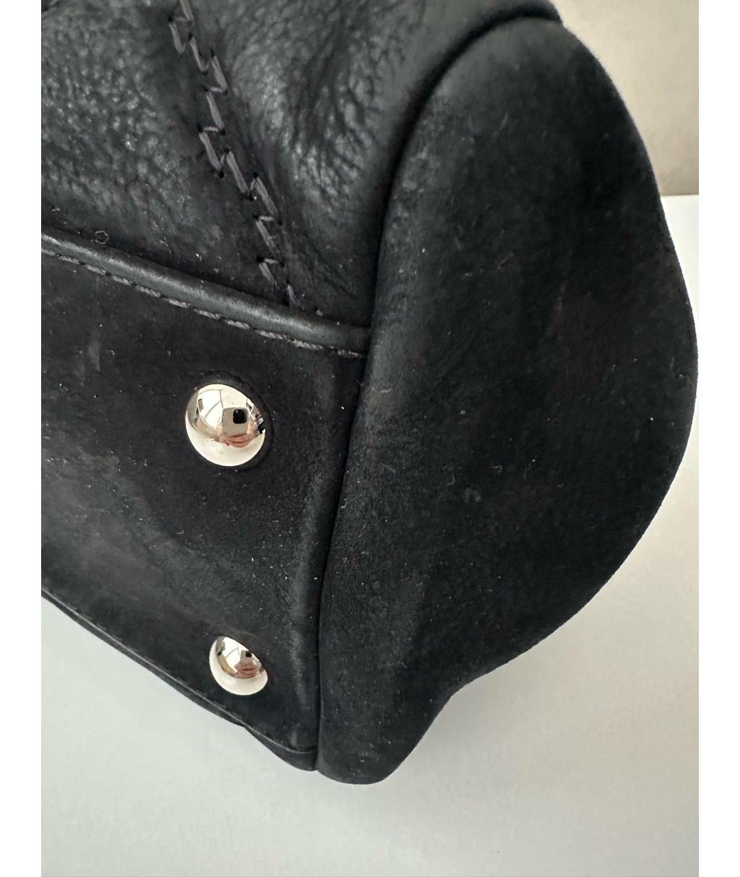 CHANEL Черная замшевая сумка тоут, фото 5