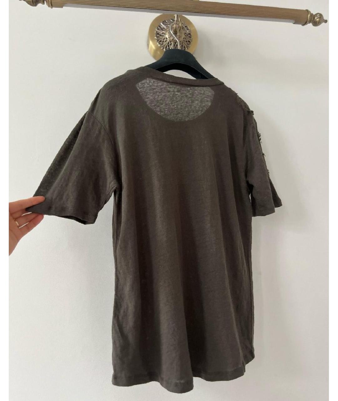 BALMAIN Антрацитовая футболка, фото 2