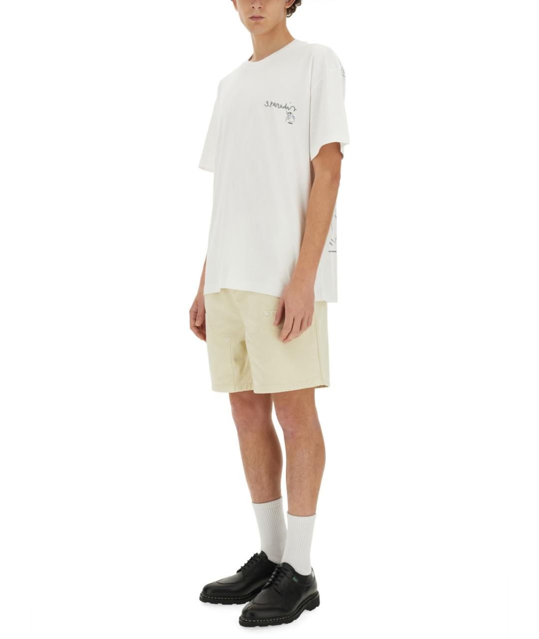 3.PARADIS Белая хлопковая футболка, фото 2