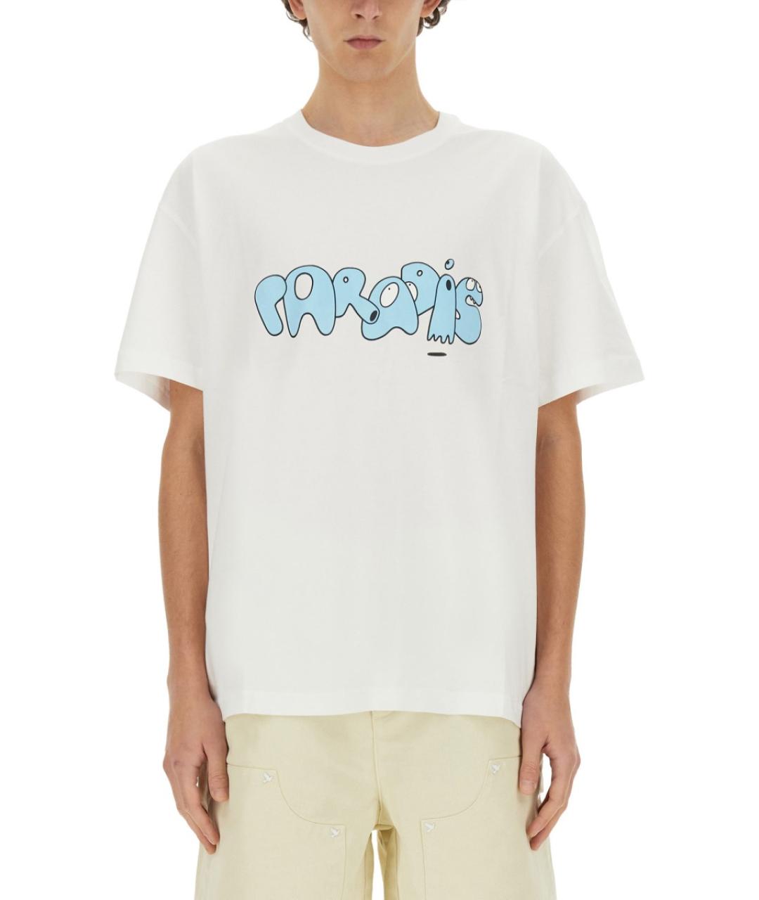 3.PARADIS Белая хлопковая футболка, фото 5