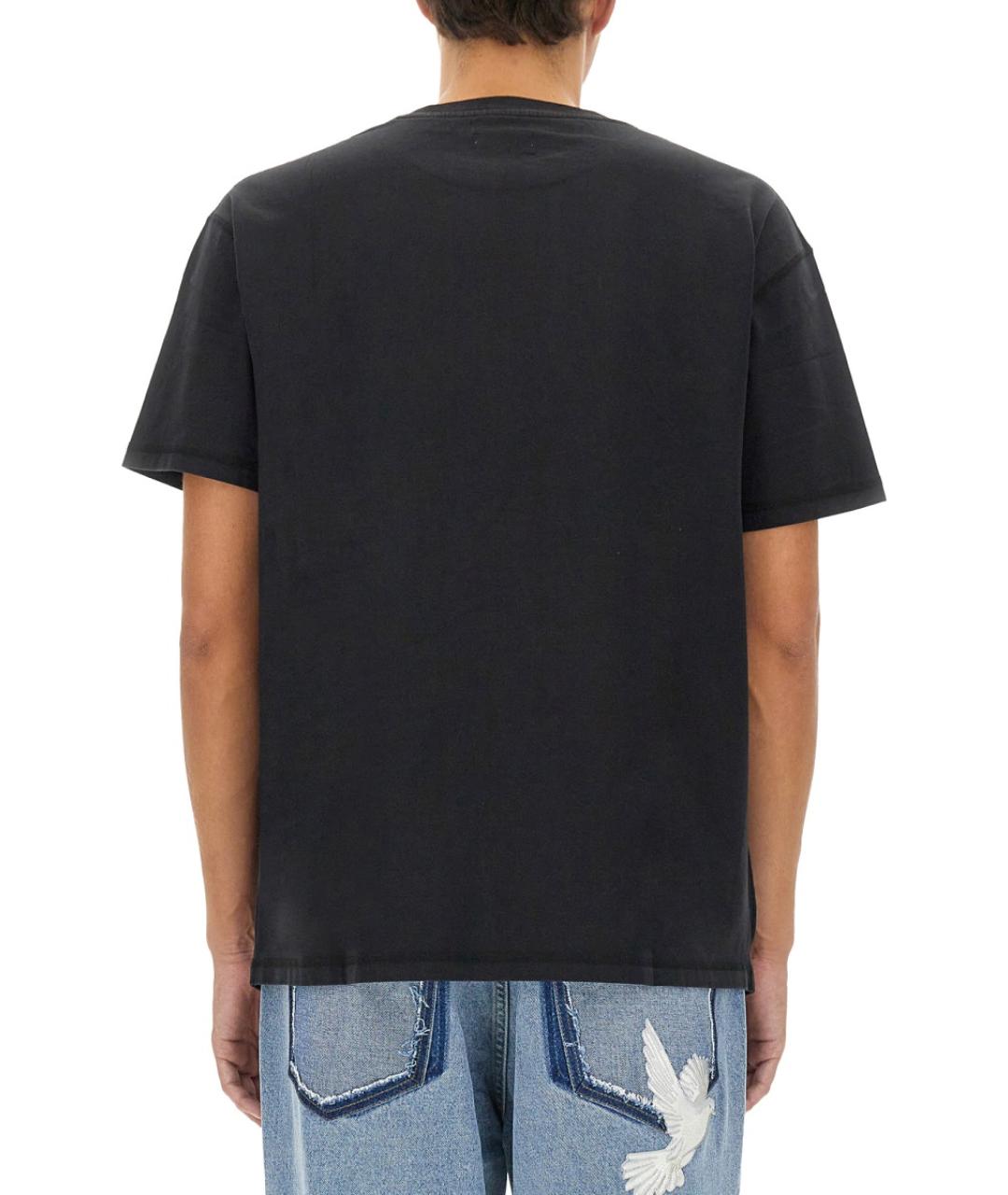 3.PARADIS Черная хлопковая футболка, фото 3