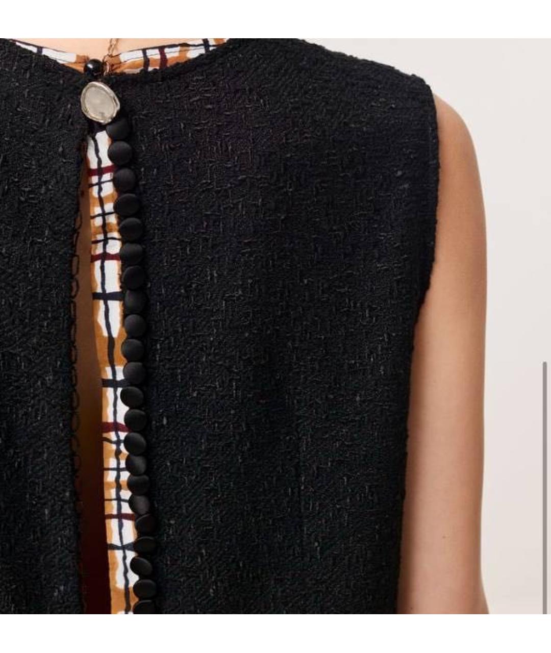 CHANEL Черная хлопковая майка, фото 3