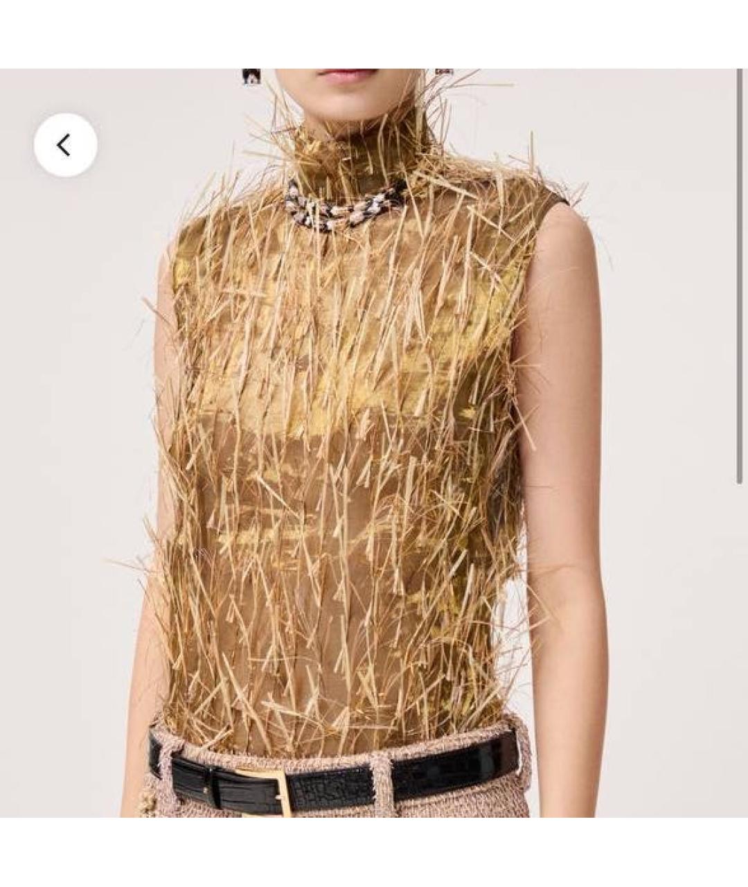 CHANEL Горчичная майка, фото 3