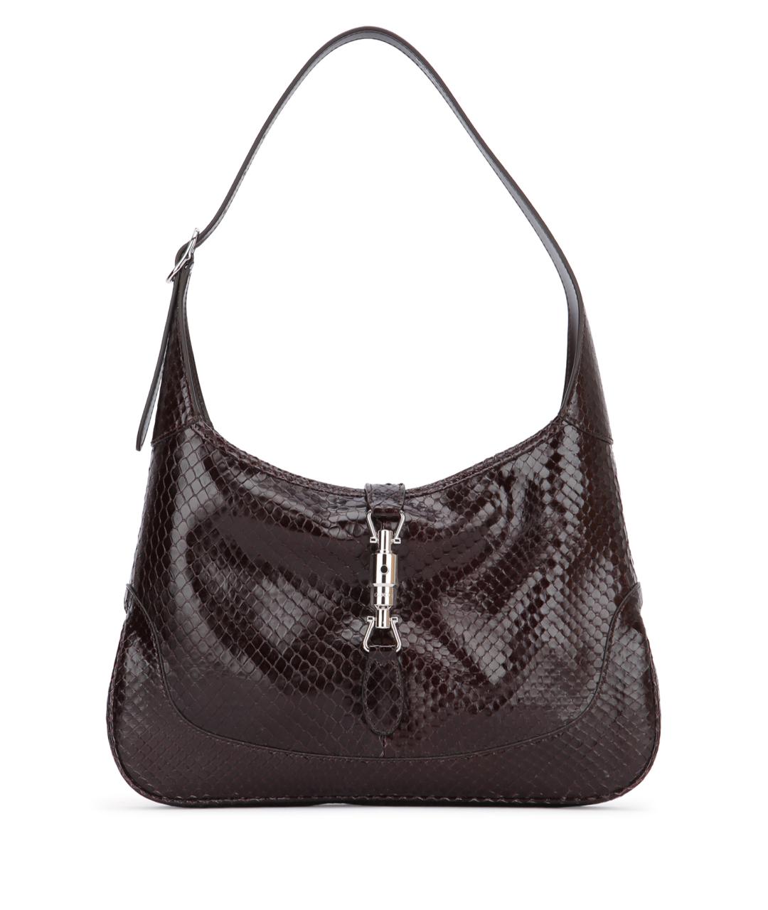 GUCCI Коричневая сумка через плечо из экзотической кожи, фото 1