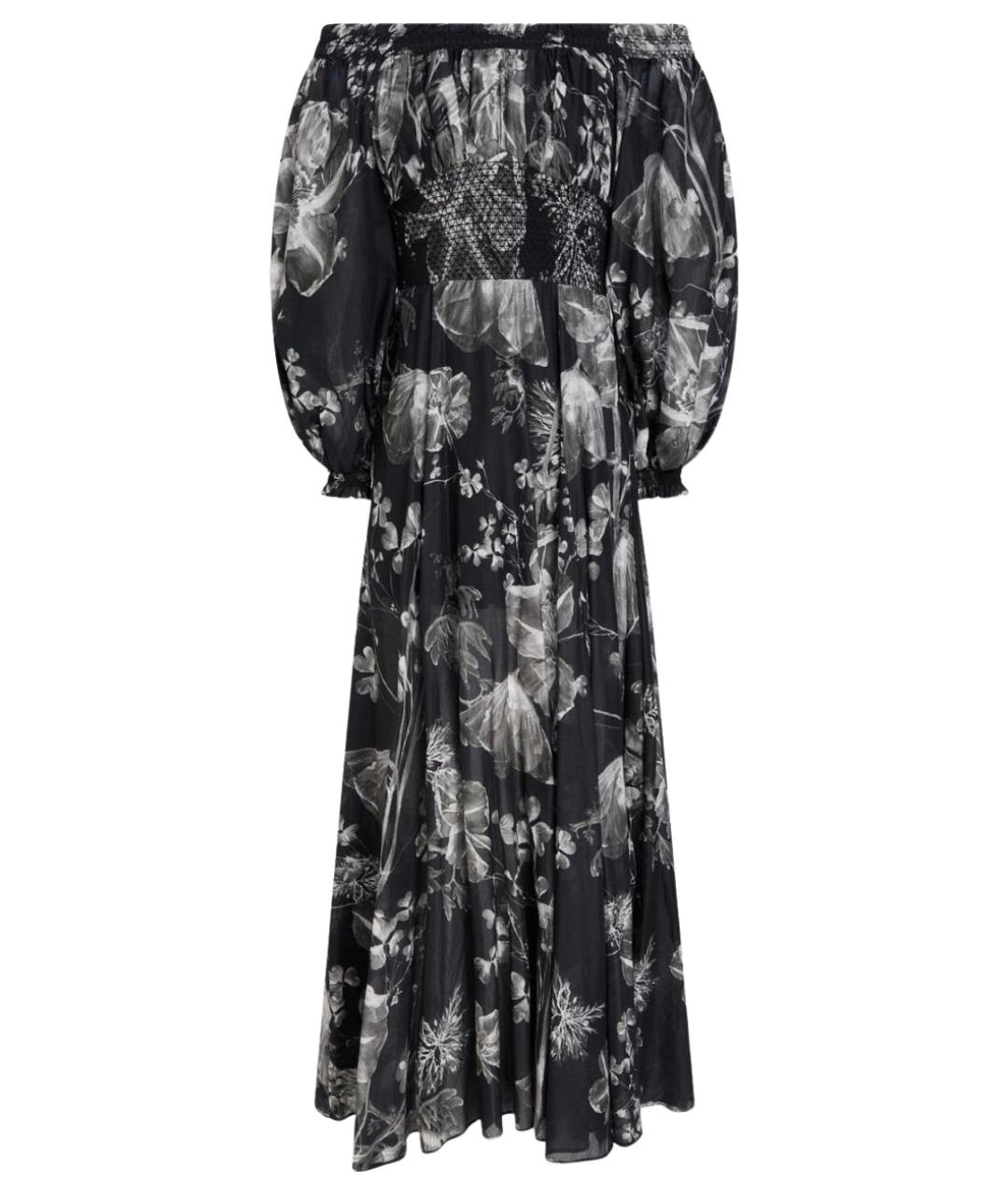 CHARO RUIZ Черное хлопковое коктейльное платье, фото 1