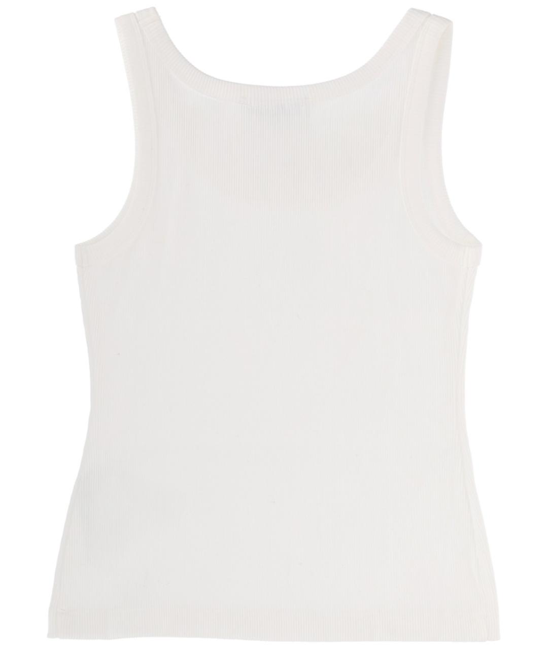 TORY BURCH Белая хлопковая майка, фото 2