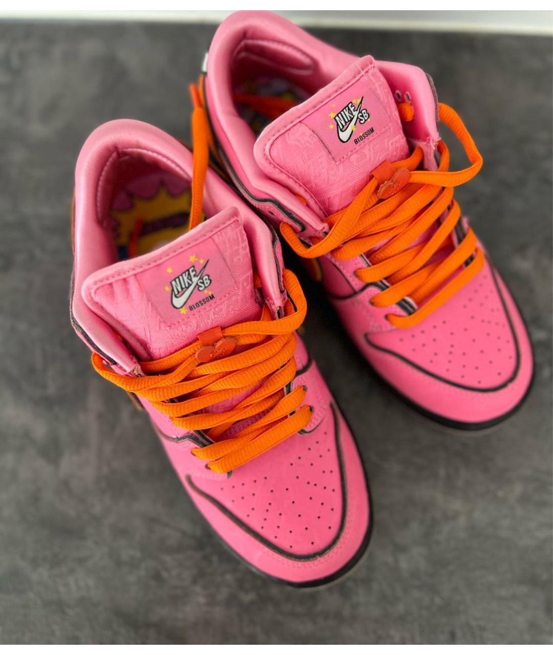 NIKE Розовые кожаные кеды, фото 3