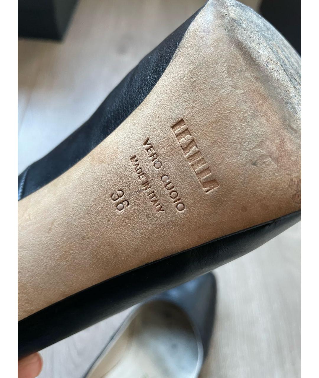 LE SILLA Черные кожаные туфли, фото 6