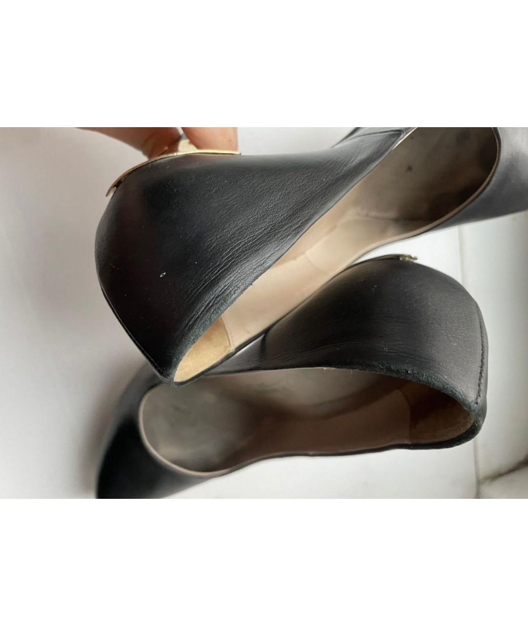 LE SILLA Черные кожаные туфли, фото 5