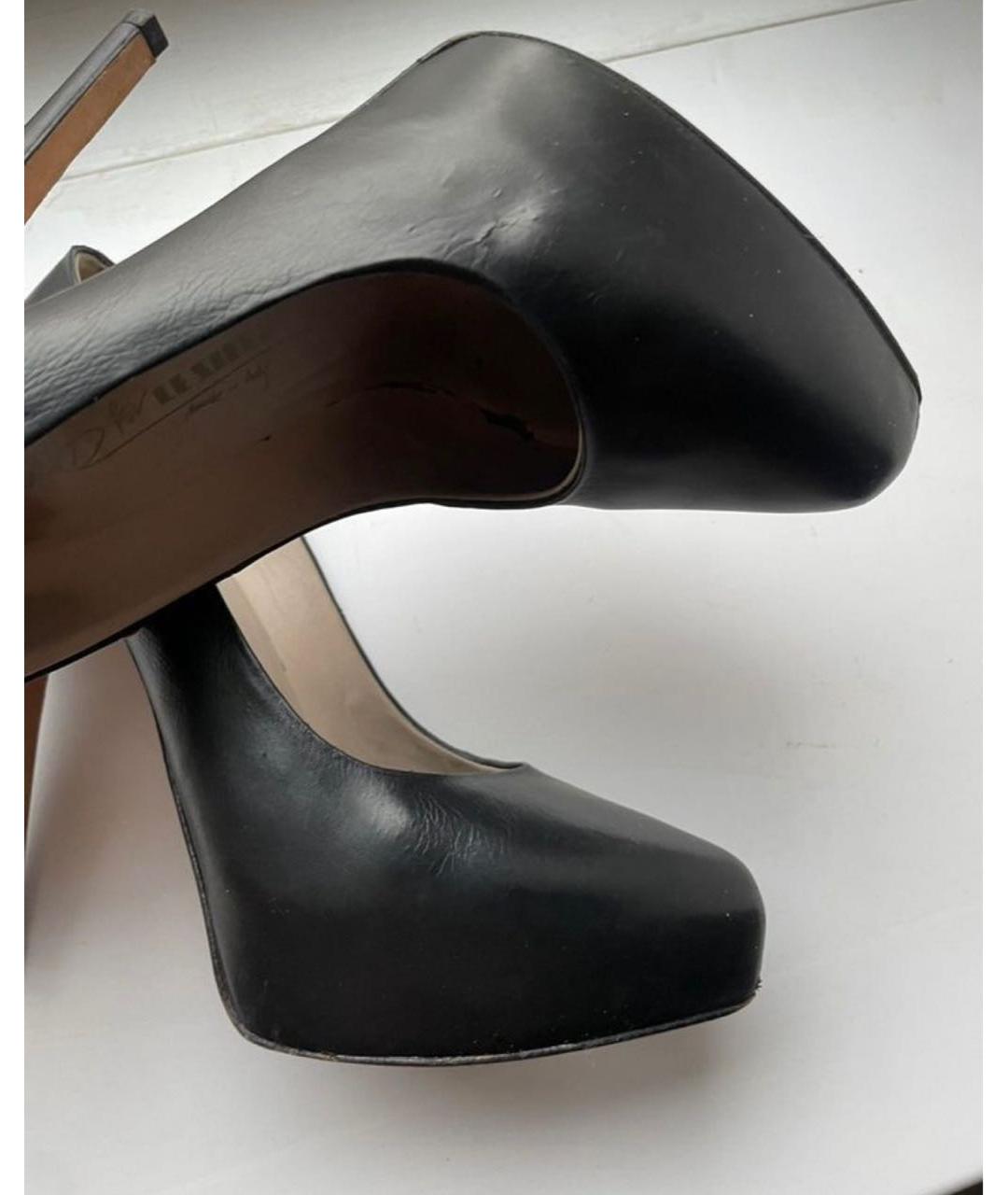 LE SILLA Черные кожаные туфли, фото 7