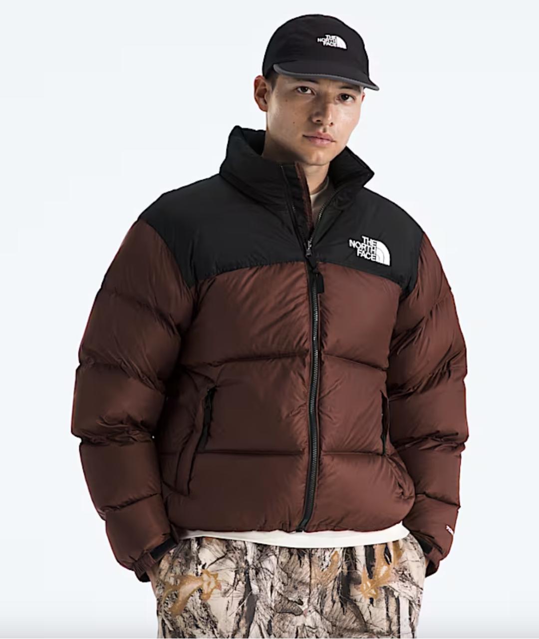 THE NORTH FACE Коричневый полиамидовый пуховик, фото 3