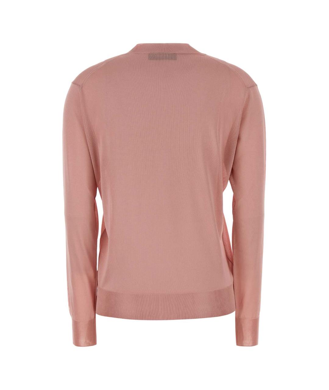 FENDI Розовый вискозный джемпер / свитер, фото 2