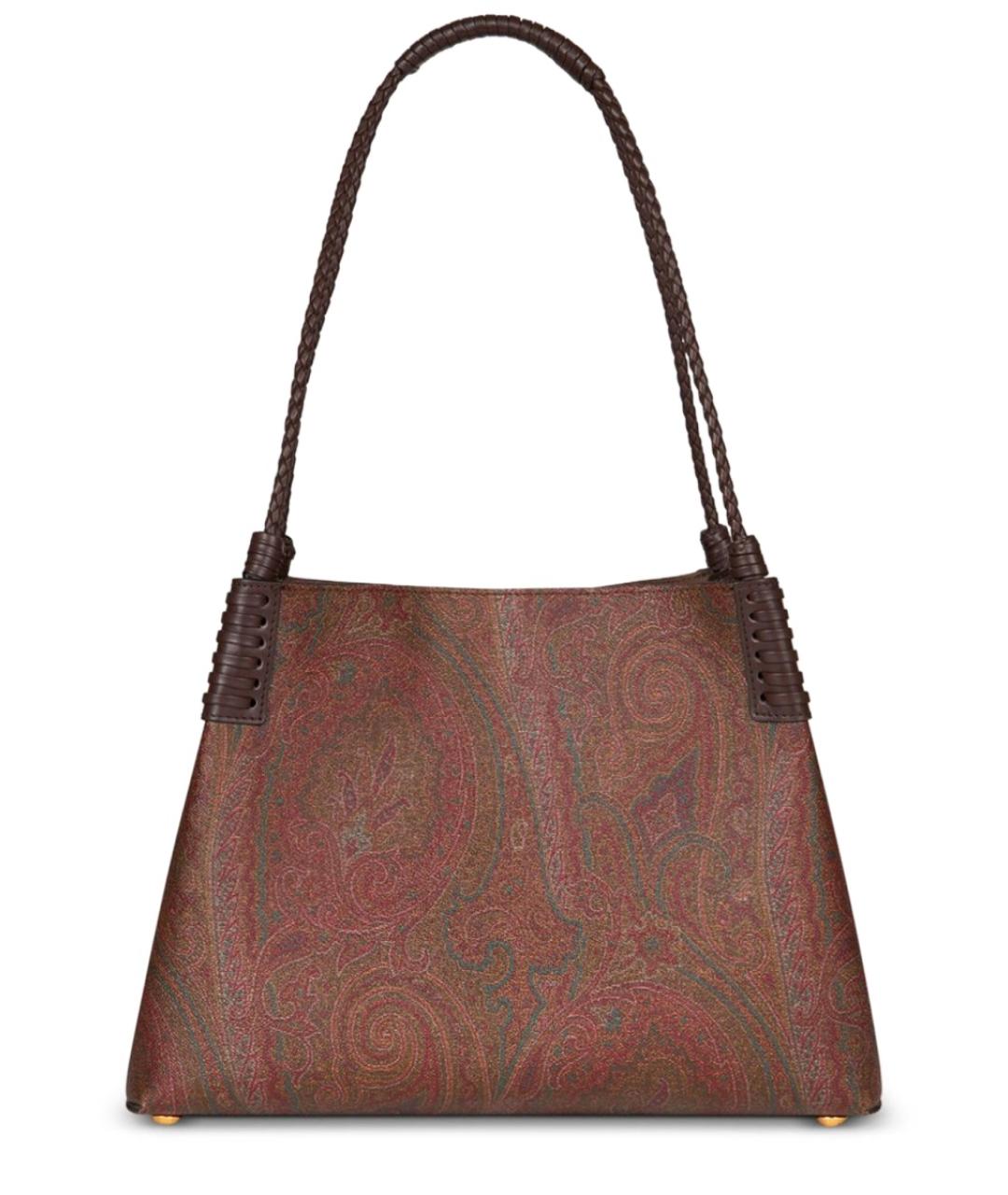 ETRO Коричневая кожаная сумка тоут, фото 2