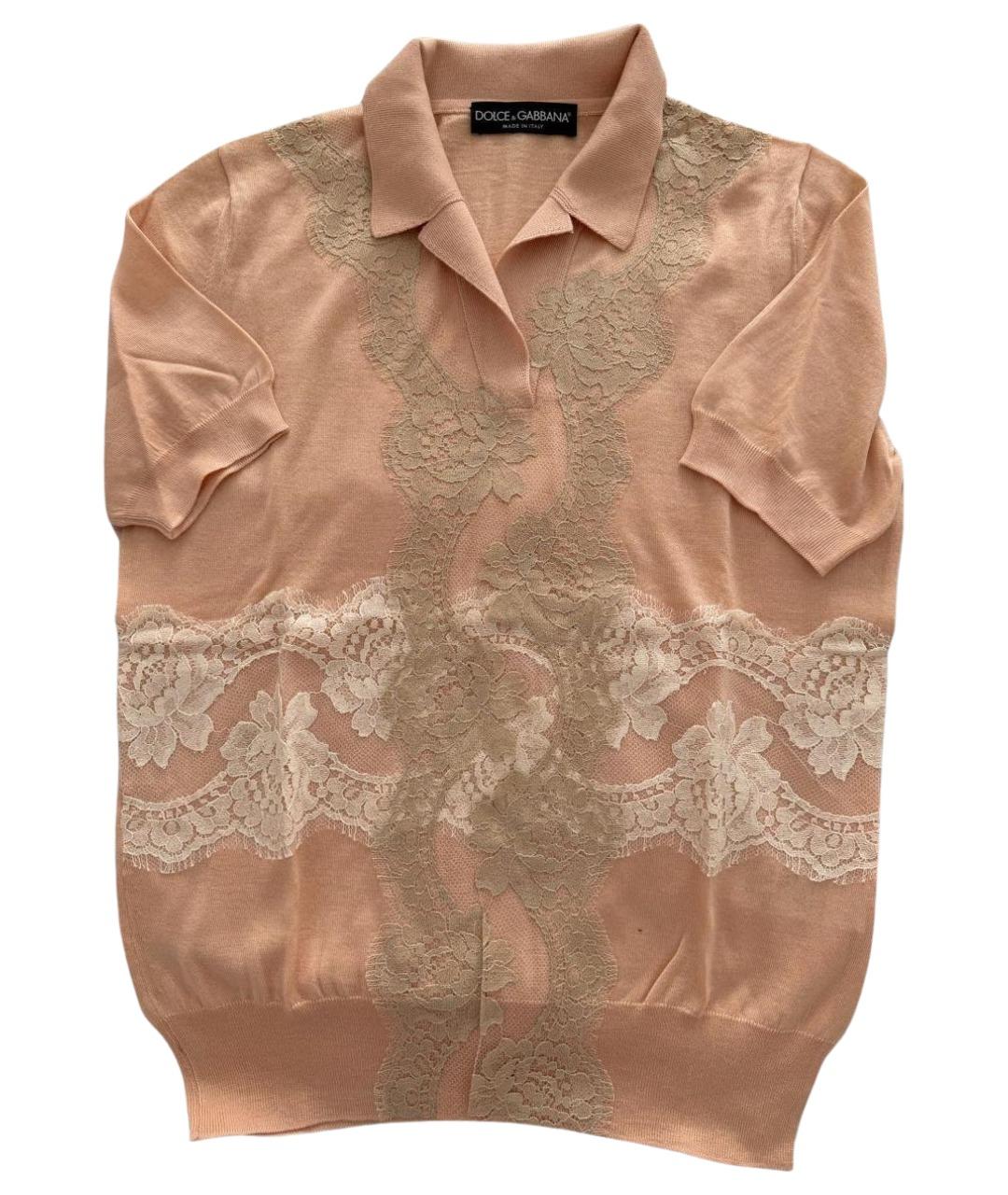 DOLCE&GABBANA Бежевый кашемировый джемпер / свитер, фото 1