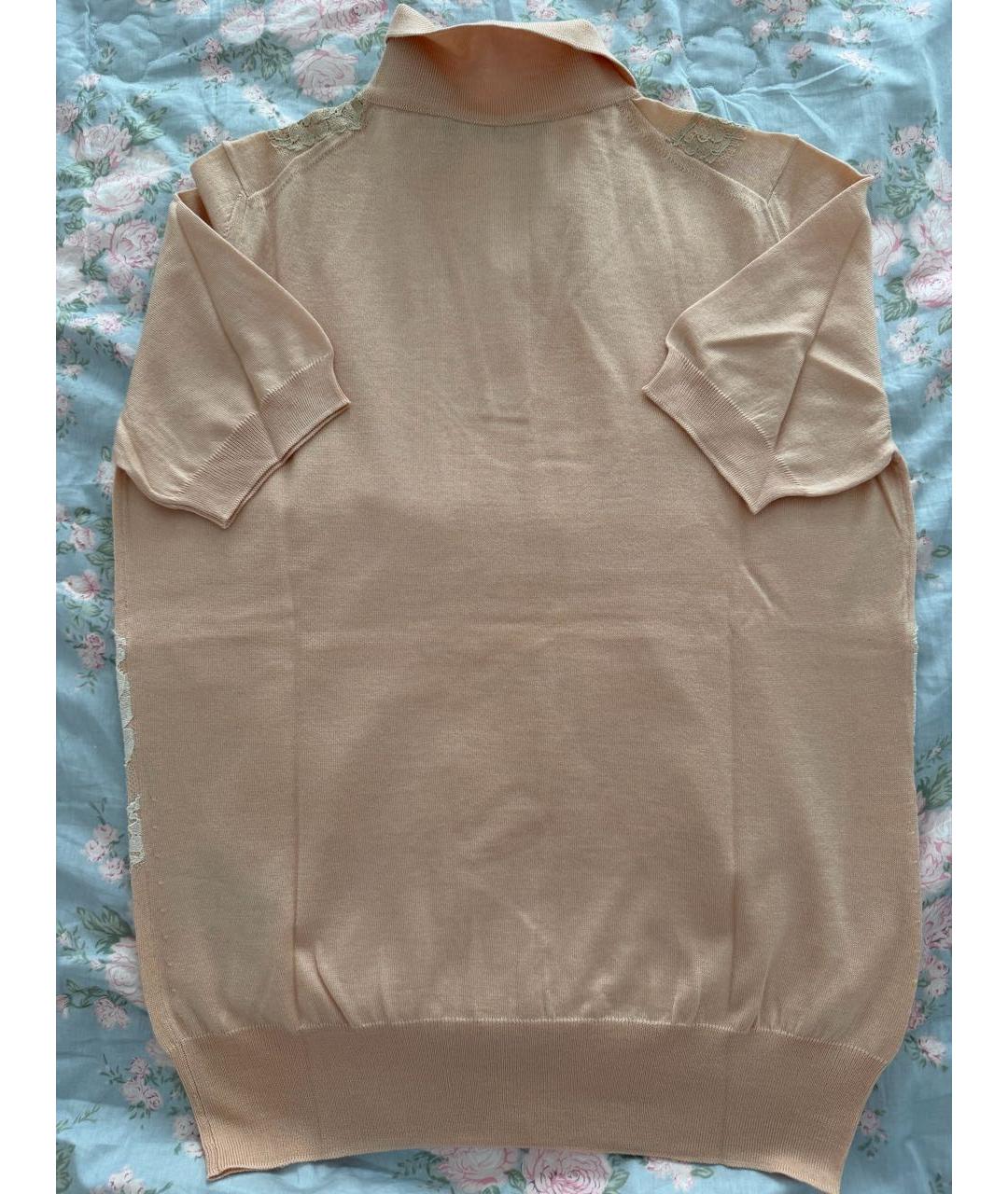 DOLCE&GABBANA Бежевый кашемировый джемпер / свитер, фото 3