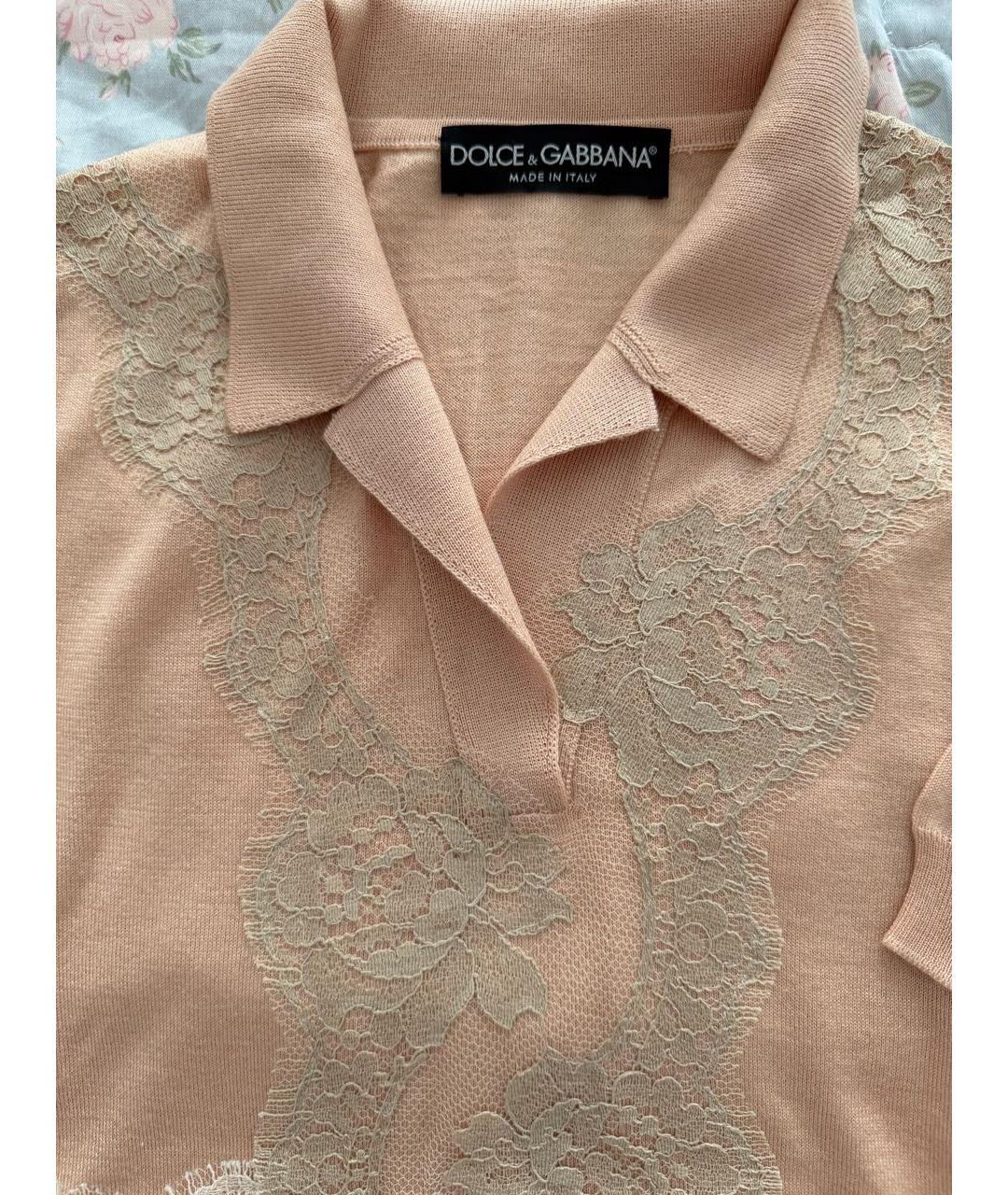 DOLCE&GABBANA Бежевый кашемировый джемпер / свитер, фото 2