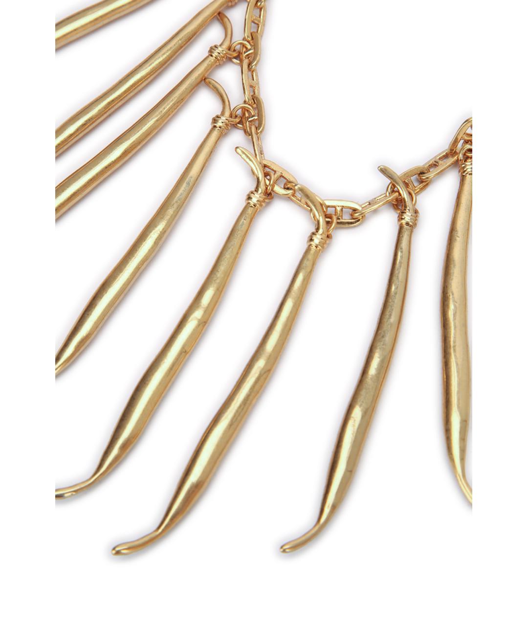 JACQUEMUS Золотое металлическое колье, фото 2