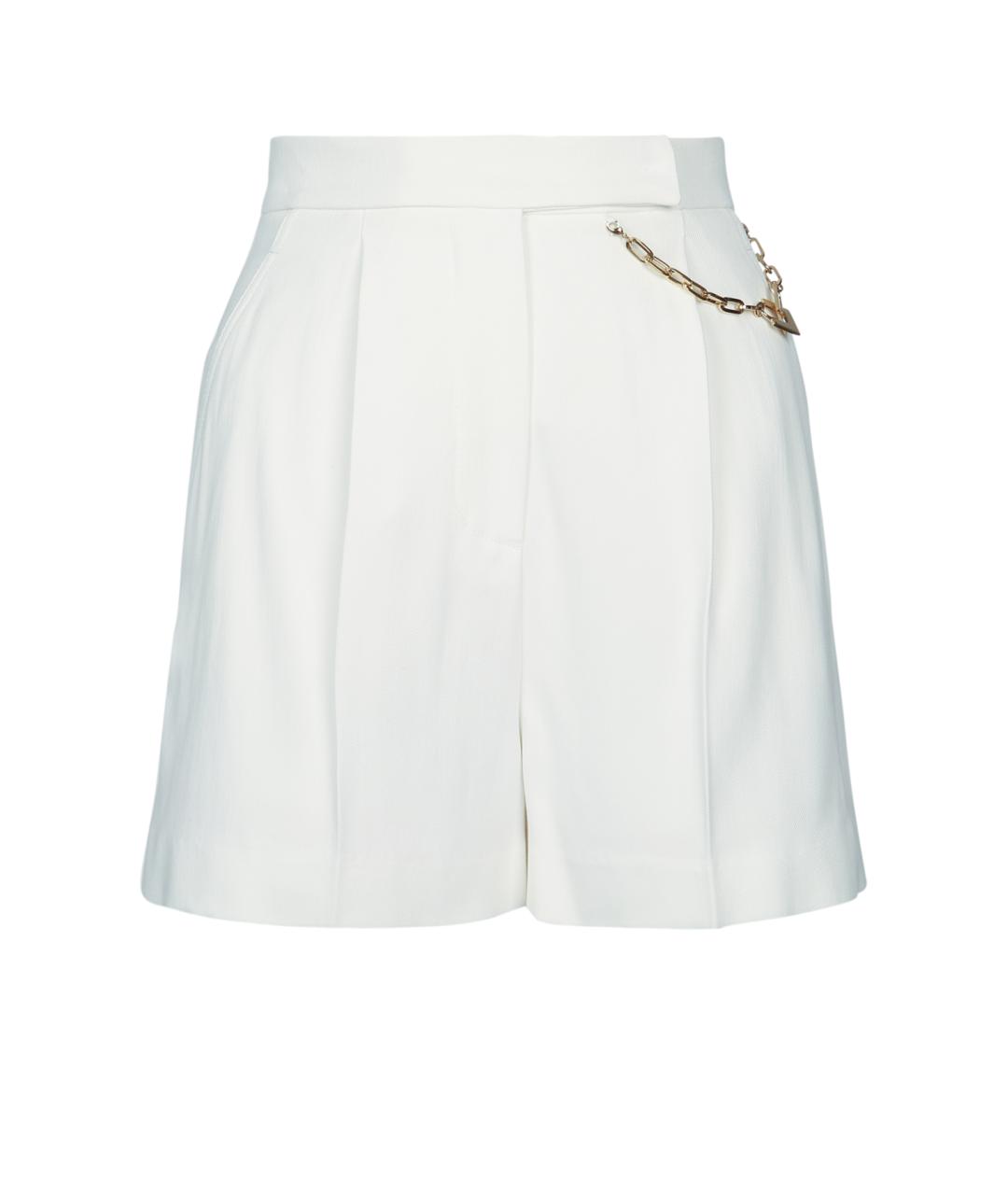 ELISABETTA FRANCHI Белые вискозные шорты, фото 1
