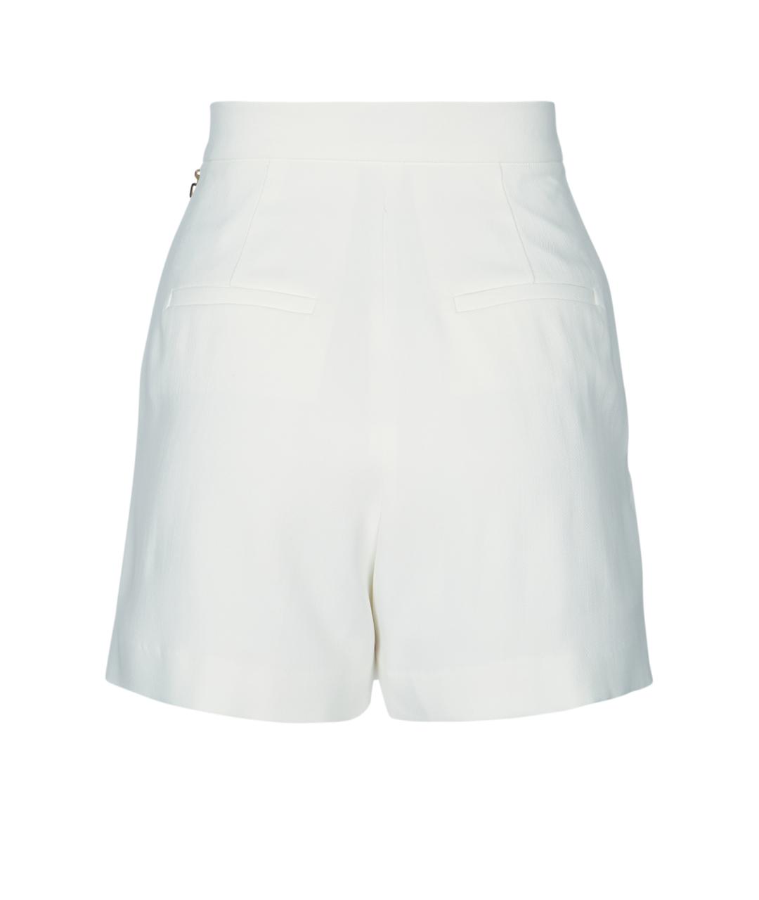 ELISABETTA FRANCHI Белые вискозные шорты, фото 2