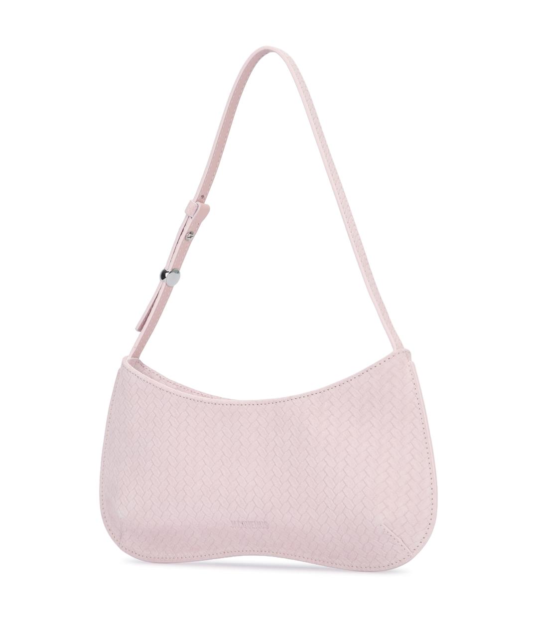 JACQUEMUS Розовая кожаная сумка через плечо, фото 2