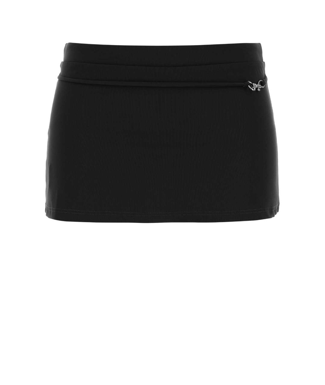 GIMAGUAS Черная полиамидовая юбка мини, фото 1