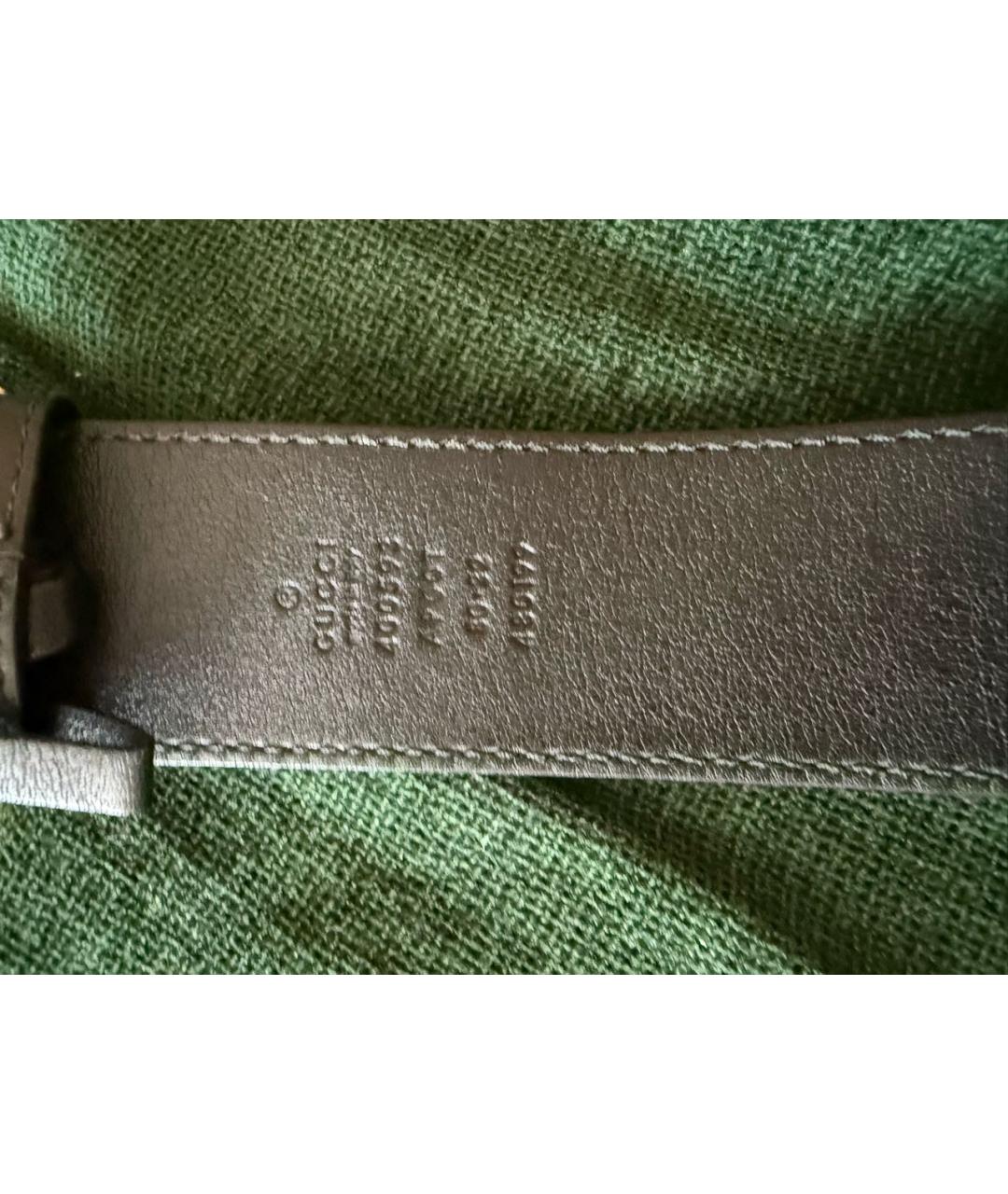 GUCCI Черный кожаный ремень, фото 3