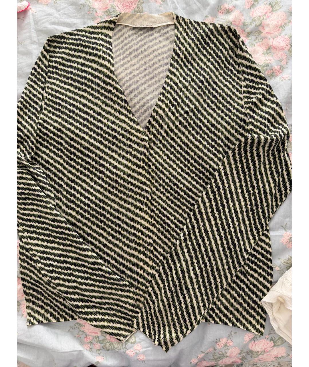 BOTTEGA VENETA Зеленый шелковый кардиган, фото 5