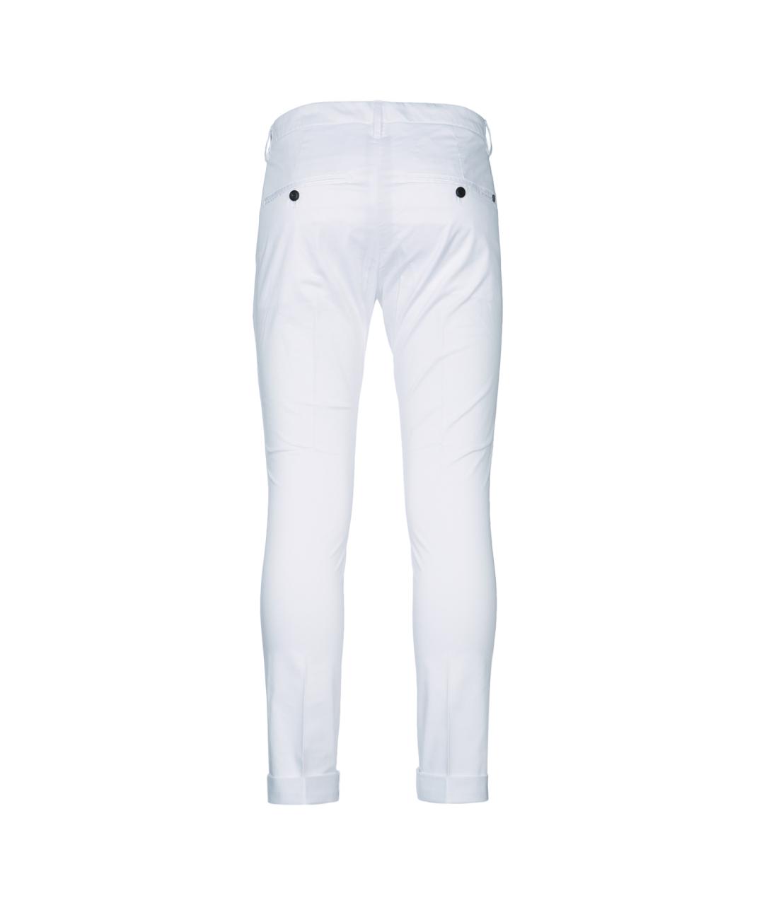 DONDUP Белые хлопковые повседневные брюки, фото 2