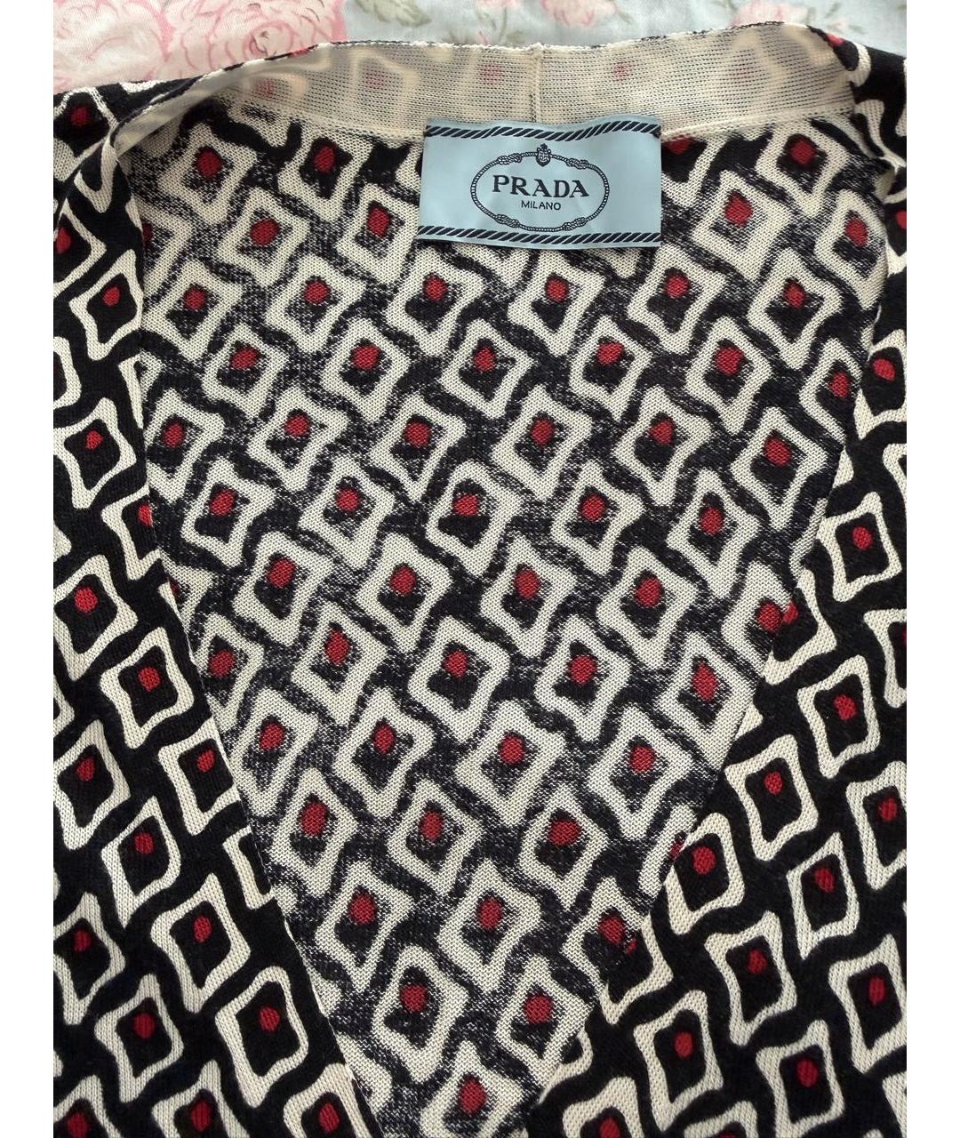 PRADA Мульти шелковый кардиган, фото 3