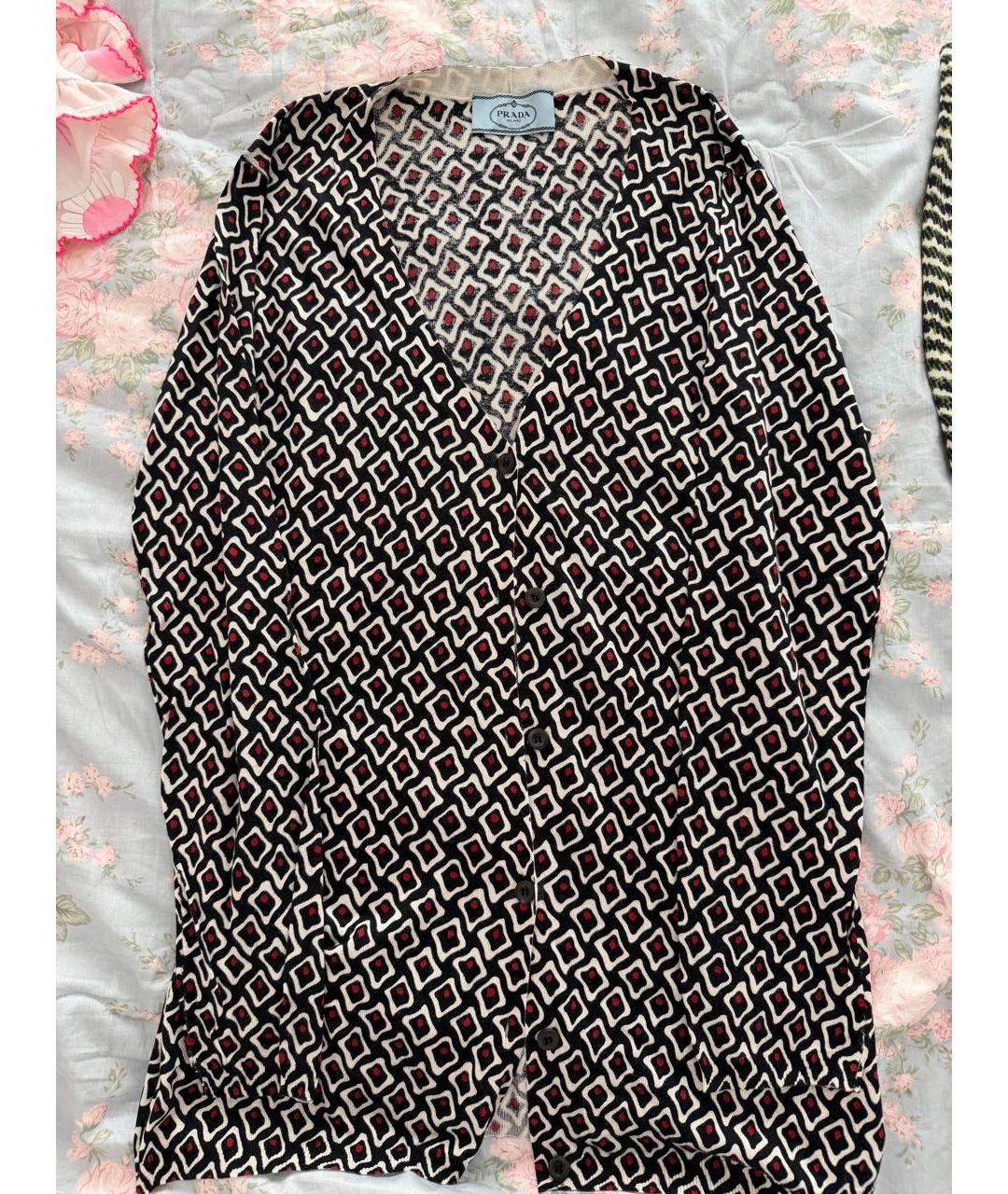 PRADA Мульти шелковый кардиган, фото 5