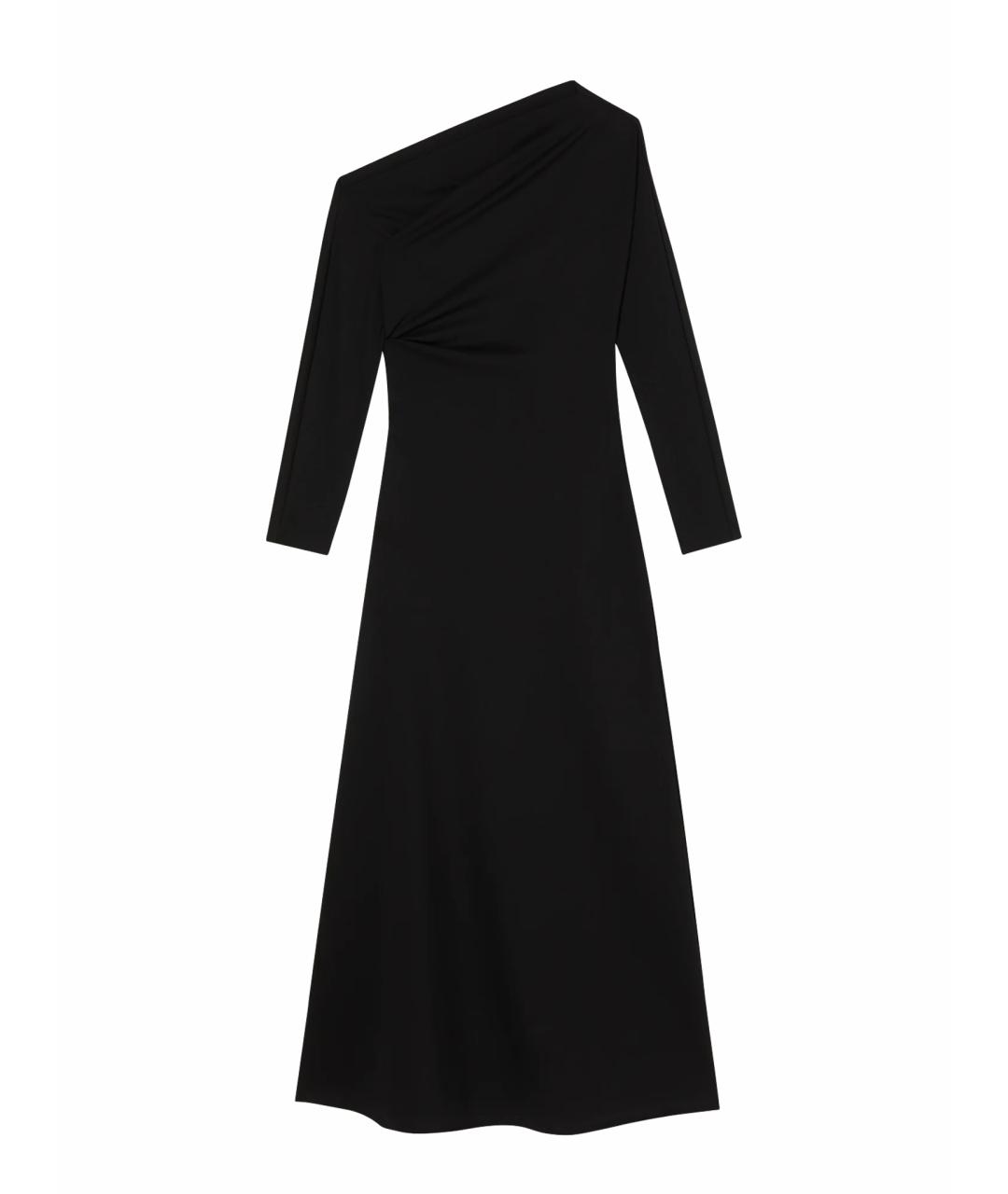 ROHE Черное вискозное вечернее платье, фото 4