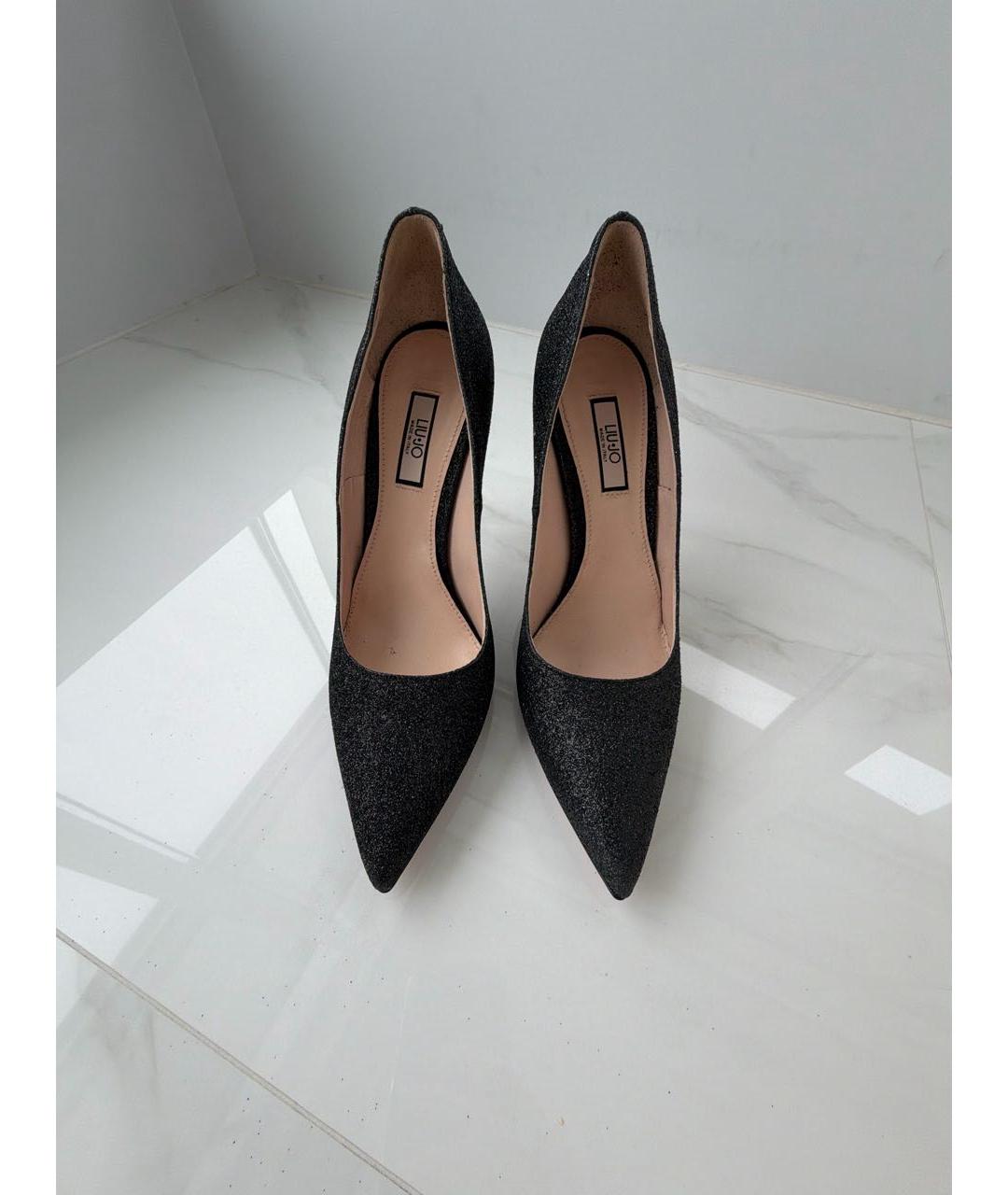 LIU JO Черные кожаные туфли, фото 2