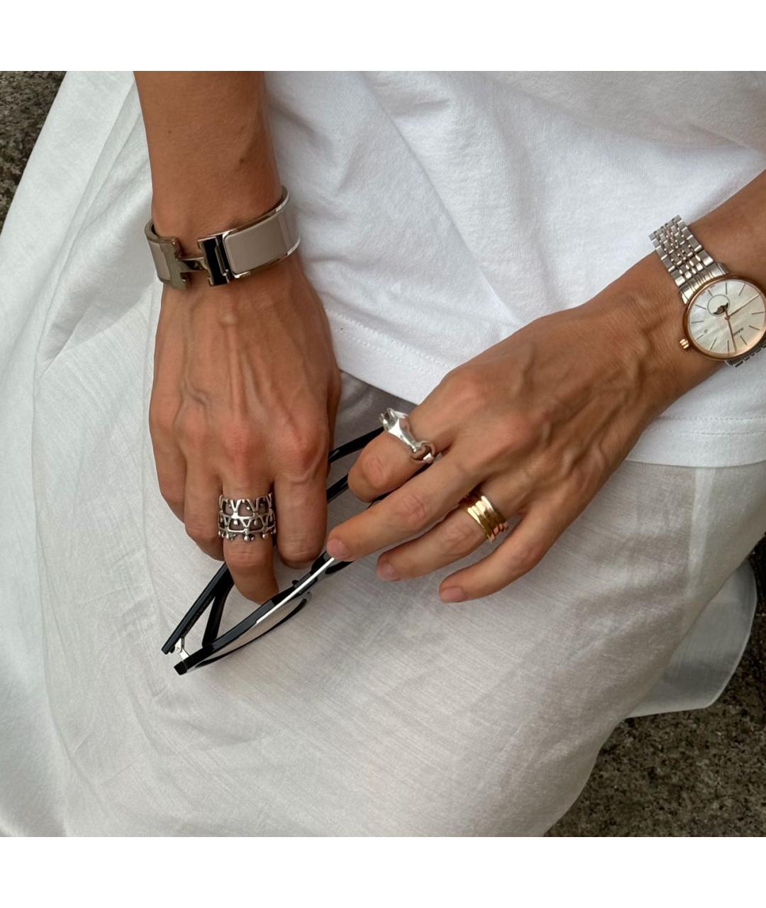 RADO Серебряные позолоченные часы, фото 7