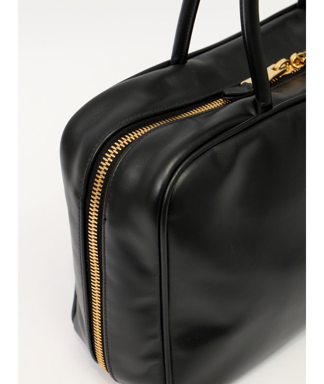 MIU MIU Черная кожаная сумка с короткими ручками, фото 2