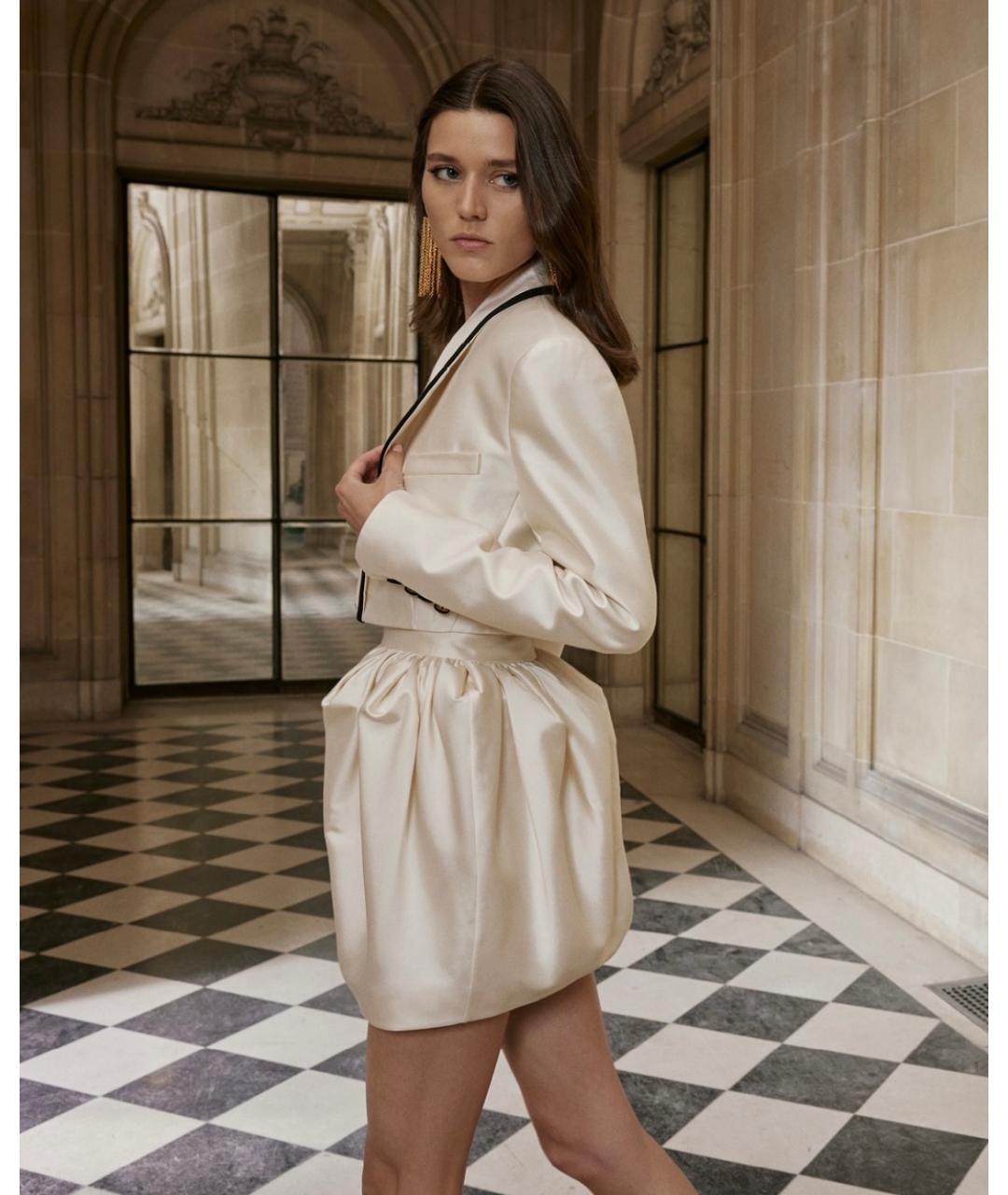 ZIMMERMANN Бежевый шерстяной жакет/пиджак, фото 5