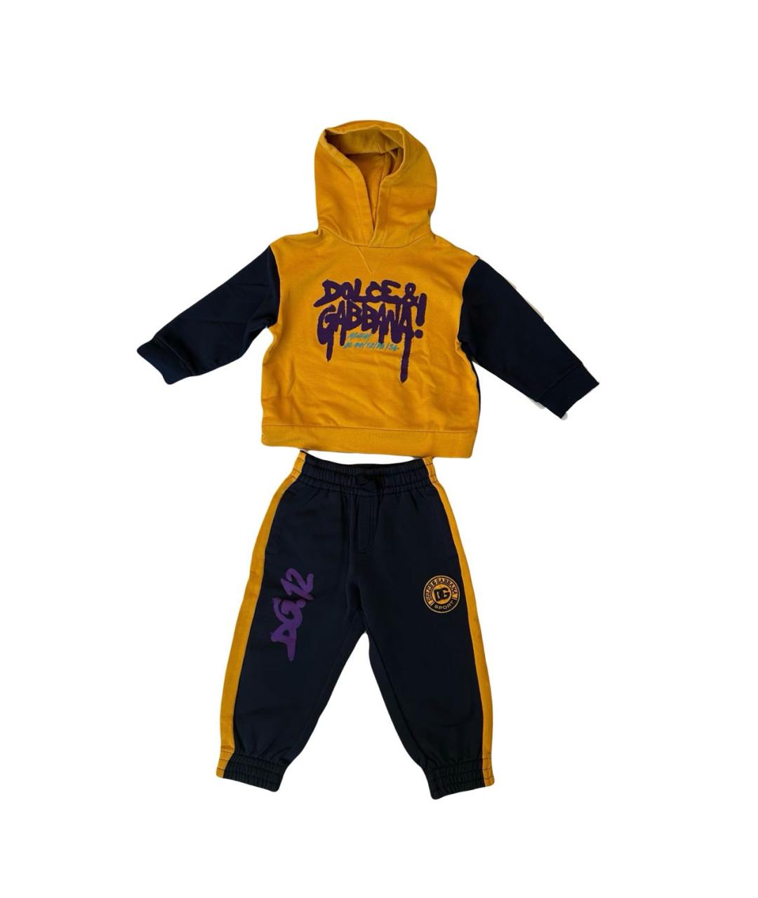 DOLCE & GABBANA KIDS Мульти хлопковый комплект, фото 9