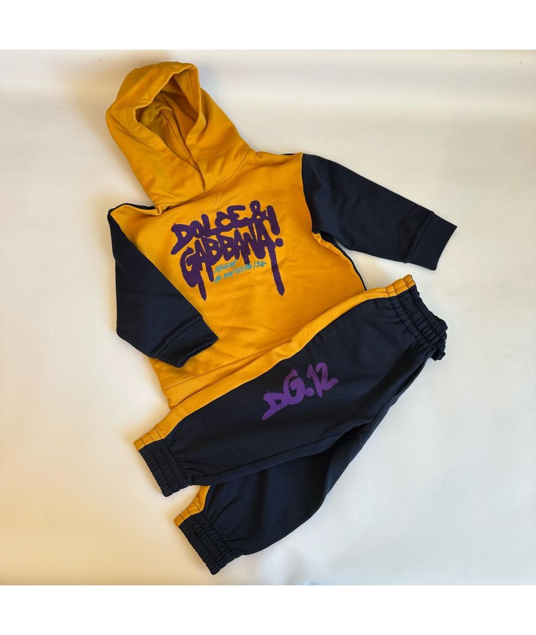 DOLCE & GABBANA KIDS Мульти хлопковый комплект, фото 2