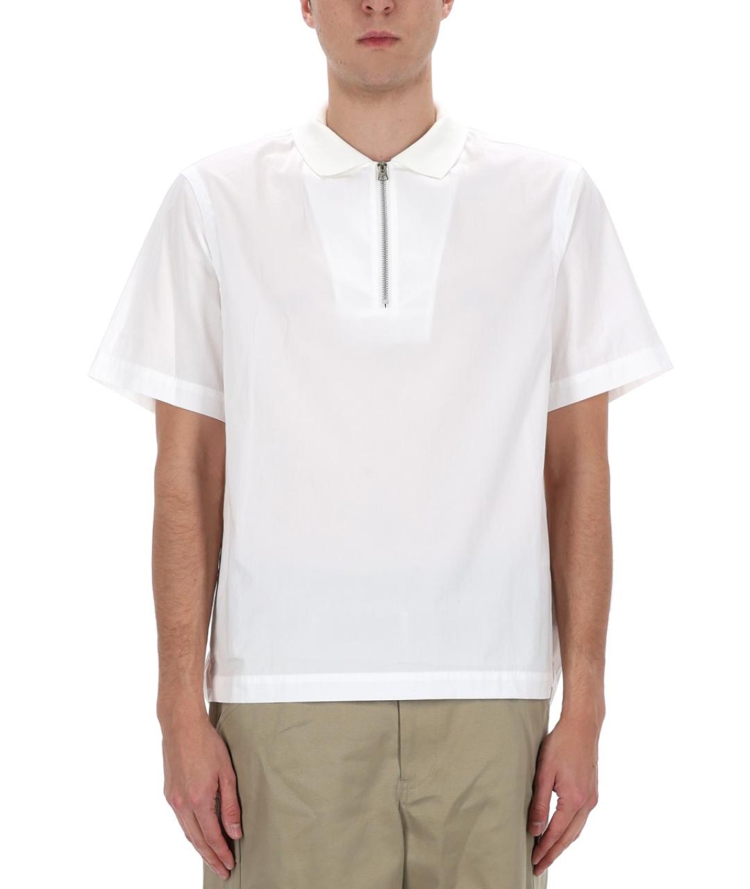 SACAI Белое поло с коротким рукавом, фото 3