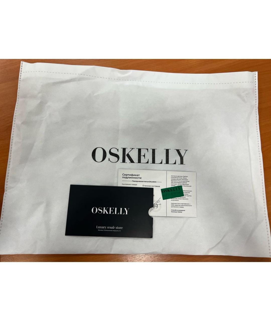 BALMAIN Черное вискозное повседневное платье, фото 8