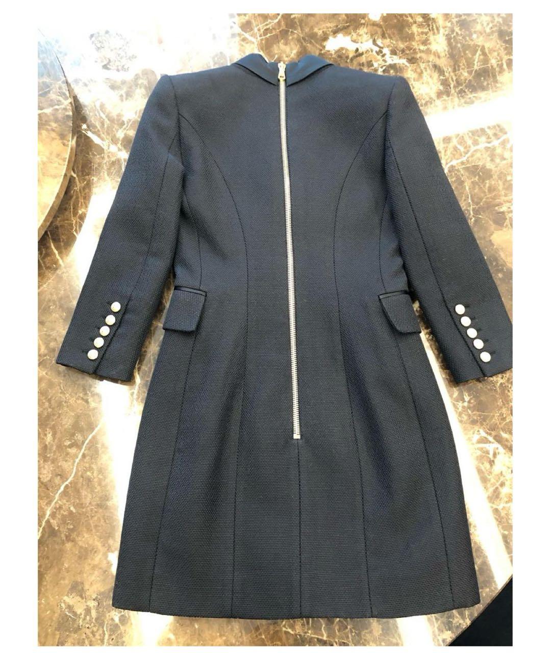 BALMAIN Черное вискозное повседневное платье, фото 2